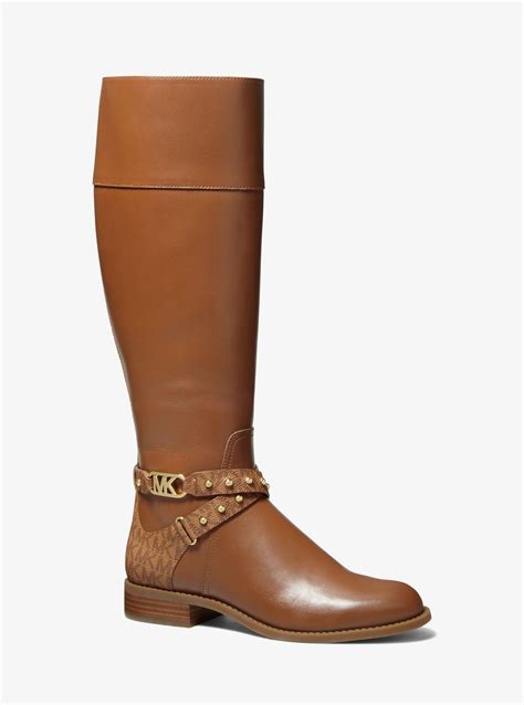 michael kors leather riding boots|Michael Kors kincaid riding boots.